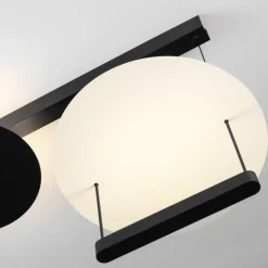 Lampadari Moderni-Selezionato da Mazzolaluce Lampadario nero design led 35w 3000k per soggiorno moderno
