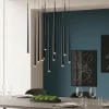 Lampadari Moderni-Selezionato da Mazzolaluce Lampadario nero design pendenti led per soggiorno moderno