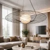 Lampadari Moderni-Fabas Luce Lampadario nero design per soggiorno homa