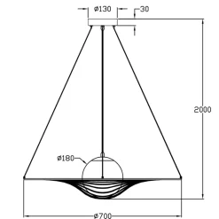 Lampadari Moderni-Fabas Luce Lampadario nero design per soggiorno homa