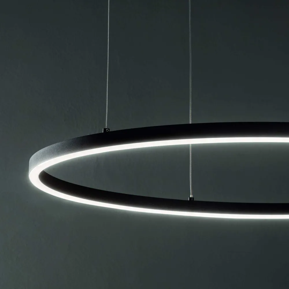 Lampadari Moderni-Ideal Lux Lampadario nero oracle oracle slim sp d070 round 4000k