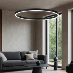 Lampadari Moderni-Ideal Lux Lampadario nero oracle oracle slim sp d070 round 4000k