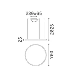 Lampadari Moderni-Ideal Lux Lampadario nero oracle oracle slim sp d070 round 4000k