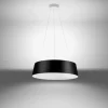 Lampadari Moderni-Stilnovo Lampadario nero led dimmerabile 36w 3000k moderno oxygen