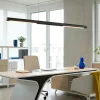 Lampadari Moderni-Selezionato da Mazzolaluce Lampadario nero led per scrivania ufficio saliscendi con sensore