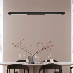 Lampadari Moderni-Selezionato da Mazzolaluce Lampadario nero led per scrivania ufficio saliscendi con sensore