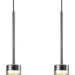 Lampadari Moderni-Selezionato da Mazzolaluce Lampadario nero 3 luci vetri bronzo moderno
