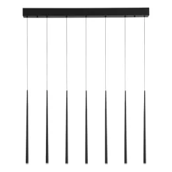 Lampadari Moderni-Selezionato da Mazzolaluce Lampadario nero moderna led 21w 3000k per sala soggiorno