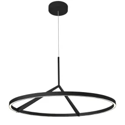 Lampadari Moderni-Vivida International Lampadario nero moderno led 51w 3000k 4000k vivida meridiana
