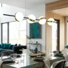 Lampadari Moderni-Selezionato da Mazzolaluce Lampadario nero oro orizzontale con sfere per soggiorno moderno