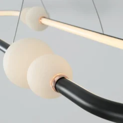 Lampadari Cucina-Selezionato da Mazzolaluce Lampadario nero ovale per cucina