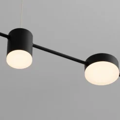 Lampadari Cucina-Selezionato da Mazzolaluce Lampadario nero pendente per grande isola cucina led triac