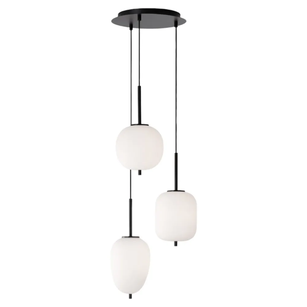 Lampadario Camera Da Letto-Selezionato da Mazzolaluce Lampadario nero per camera da letto vetri a grappolo