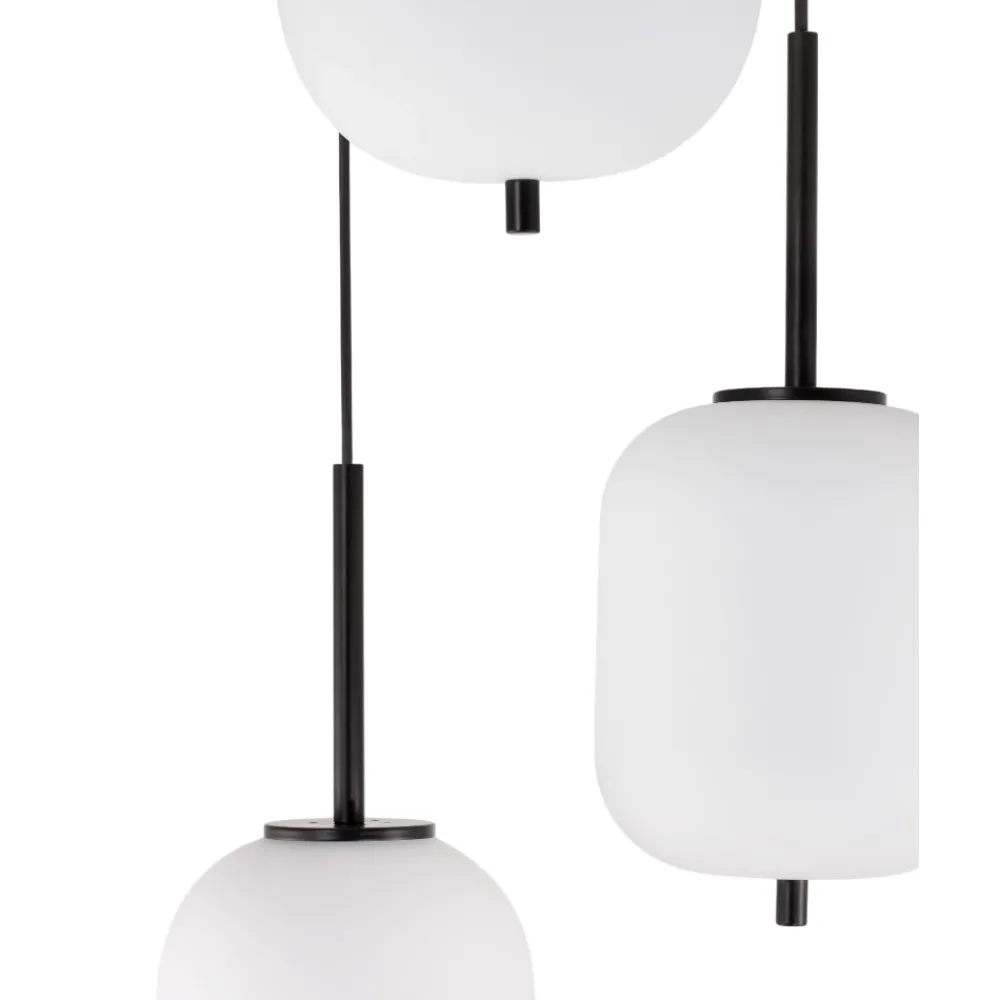 Lampadario Camera Da Letto-Selezionato da Mazzolaluce Lampadario nero per camera da letto vetri a grappolo