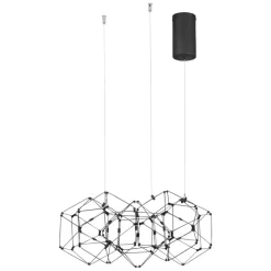 Lampadario Camera Da Letto-Selezionato da Mazzolaluce Lampadario nero per camera da letto design costellazione