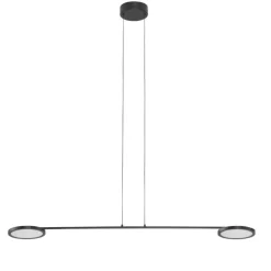 Lampadari Cucina-Selezionato da Mazzolaluce Lampadario nero per cucina moderna led 19w 3000k