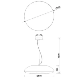 Lampadari Cucina-Selezionato da Mazzolaluce Lampadario nero per cucina moderna cupola 50cm