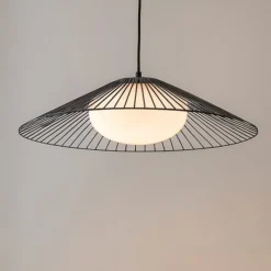 Lampadari Moderni-Selezionato da Mazzolaluce Lampadario nero per sala da pranzo moderna led 21w 3000k