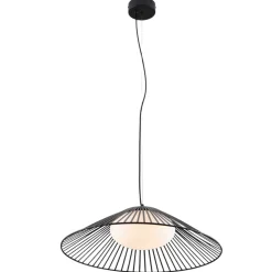 Lampadari Moderni-Selezionato da Mazzolaluce Lampadario nero per sala da pranzo moderna led 21w 3000k