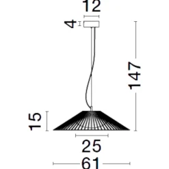 Lampadari Moderni-Selezionato da Mazzolaluce Lampadario nero per sala da pranzo moderna led 21w 3000k