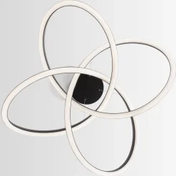 Lampadari Moderni-Selezionato da Mazzolaluce Lampadario nero per soggiorno moderno led dimmerabile