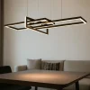 Lampadari Moderni-Selezionato da Mazzolaluce Lampadario nero per soggiorno led 3000k 34w moderno