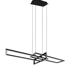 Lampadari Moderni-Selezionato da Mazzolaluce Lampadario nero per soggiorno led 3000k 34w moderno