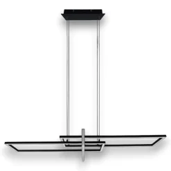 Lampadari Moderni-Selezionato da Mazzolaluce Lampadario nero per soggiorno led 3000k 34w moderno