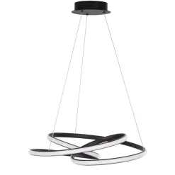 Lampadari Moderni-Selezionato da Mazzolaluce Lampadario nero per soggiorno led 43w 3000k dimmerabile moderno