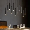Lampadari Moderni-Selezionato da Mazzolaluce Lampadario nero per soggiorno moderno led 3000k 27w
