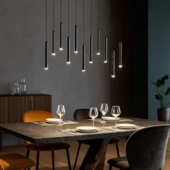 Lampadari Moderni-Selezionato da Mazzolaluce Lampadario nero per soggiorno moderno led 3000k 27w