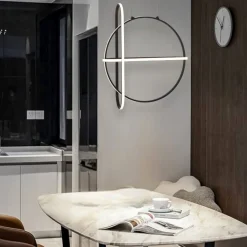 Lampadari Moderni-Selezionato da Mazzolaluce Lampadario nero per soggiorno moderno led 49w 3000k