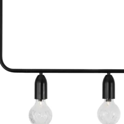 Lampadari Moderni-Selezionato da Mazzolaluce Lampadario nero sfere di vetro per soggiorno moderno fp