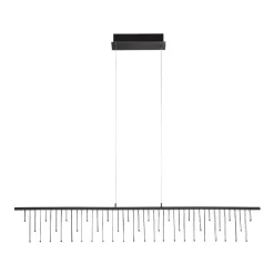 Lampadari Moderni-Selezionato da Mazzolaluce Lampadario nero stelle cadenti led per soggiorno