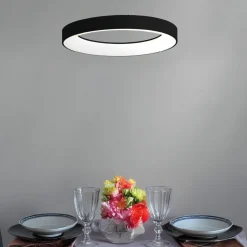 Lampadari Moderni-Vivida International Lampadario nero vivida inner-r 60 led 50w 3000k 4000k dimmerabile