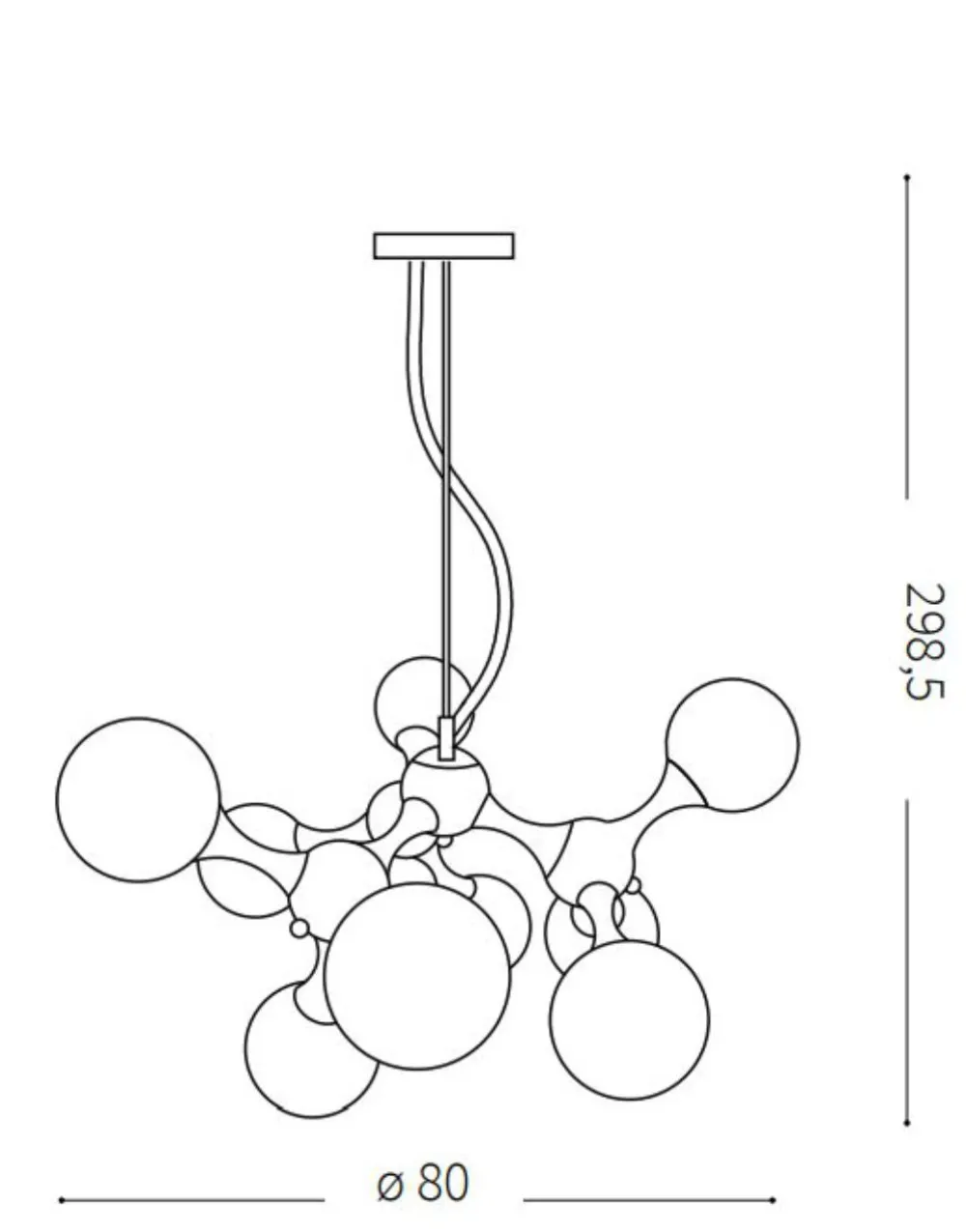 Lampadari Moderni-Ideal Lux Lampadario nodi sp9 ottone moderno sfere vetro bianco