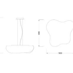 Lampadari Moderni-Selezionato da Mazzolaluce Lampadario nuvola bianca design moderna