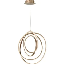 Lampadari Moderni-Ondaluce Lampadario so golden 50 oro design moderno led