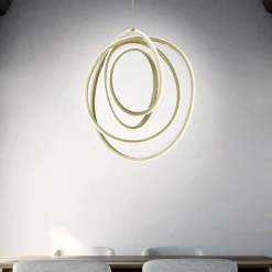 Lampadari Moderni-Ondaluce Lampadario so golden 50 oro design moderno led
