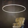 Lampadari Moderni-Ideal Lux Lampadario oracle slim sp d150 round dali push bianco 78w 3000k