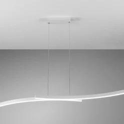 Lampadari Cucina-Vivida International Lampadario orizzontale bianco led 30w 3000k 4000k vivida hyperbola