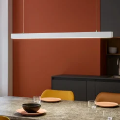 Lampadari Cucina-Vivida International Lampadario orizzontale da cucina bianco led 36w vivida segmento