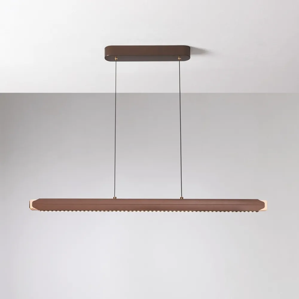 Lampadari Cucina-Vivida International Lampadario orizzontale per tavolo cucina bronzo led 55w 3000k vivida blade