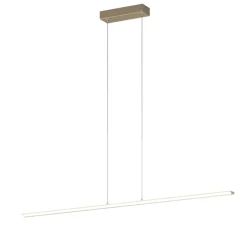 Lampadari Cucina-Top Light Lampadario orizzontale per tavolo cucina oro led 42w cct malika