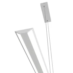 Lampadari Cucina-Top Light Lampadario orizzontale per tavolo cucina bianco 42w cct malika