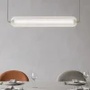 Lampadari Moderni-Selezionato da Mazzolaluce Lampadario orizzontale per tavolo sala da pranzo diffusore acrilico