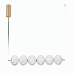Lampadari Moderni-Selezionato da Mazzolaluce Lampadario orizzontale stile contemporaneo per tavolo soggiorno