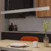 Lampadari Cucina-Vivida International Lampadario orizzontale titanio per tavolo cucina led 36w cct vivida segmento