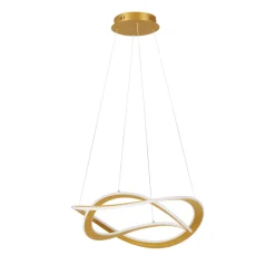 Lampadari Moderni-Selezionato da Mazzolaluce Lampadario oro led 87w 3000k dimmerabile moderna