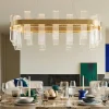 Lampadari Moderni-Selezionato da Mazzolaluce Lampadario oro led 82w 3000k elegante per soggiorno
